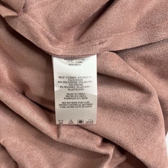 Kut From The Kloth Faux Suede Open Jacket in Pink Size S Cardigan Women's - Picture 4 of 7